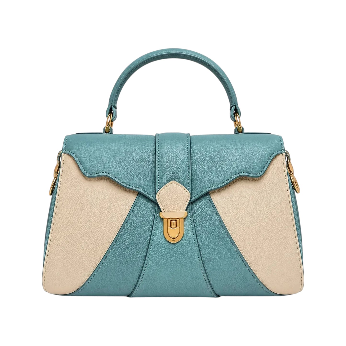 Women's Leather Top Handle Satchel Shoulder Handbag