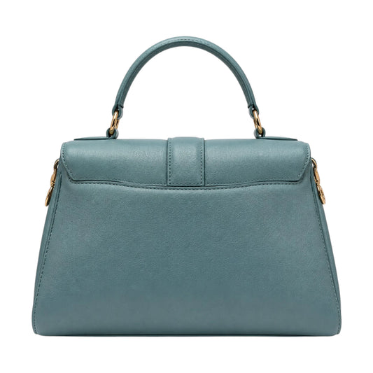Women's Leather Top Handle Satchel Shoulder Handbag